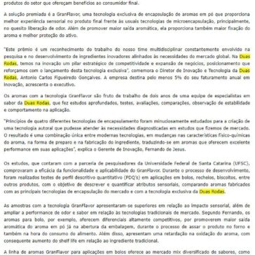 GranFlavor, da Duas Rodas, é eleito o Ingrediente Mais Inovador na FI Innovation Awards 2019 – Aditivos & Ingredientes