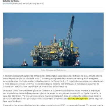 Equinor planeja elevar produção de petróleo no Brasil- Tarobánews
