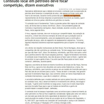 Conteúdo local em petróleo deve focar competição, dizem executivos -Diario do Sudoeste