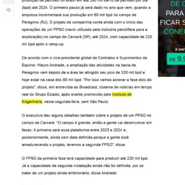 Equinor planeja elevar produção de petróleo no Brasil- BOL Notícias