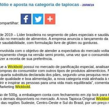 Wickbold expande portfólio e aposta na categoria de tapiocas – JorNow