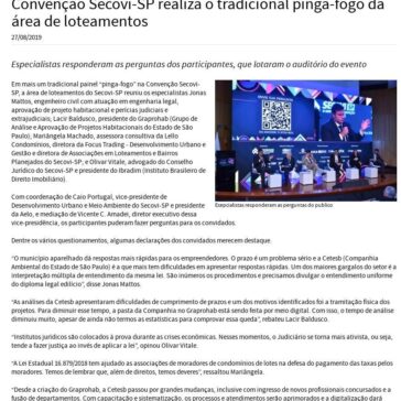 Convenção Secovi-SP realiza o tradicional pinga-fogo da área de loteamentos- Secovi-SP