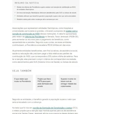 Hospitais e faculdades não querem pagar INSS; seriam R$ 60 bi em 10 anos- UOL