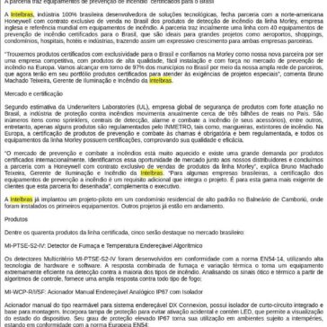 Intelbras fecha parceria com Honeywell com exclusividade na linha de produtos de prevenção de incêndio da Morley- Difundir