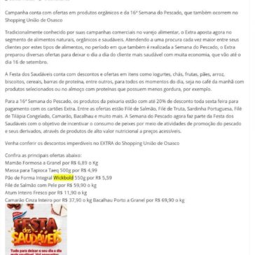EXTRA realiza primeira edição da Festa dos Saudáveis – Ocimar