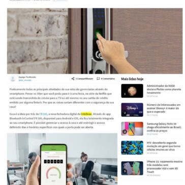 Fechadura digital permite que você gerencie acessos via celular- Tec Mundo