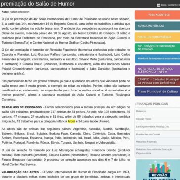 Artistas iranianos e membro do Casseta & Planeta compõem júri de premiação do Salão de Humor- Prefeitura de Piracicaba