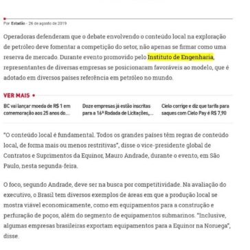 Conteúdo local em petróleo deve focar competição, dizem executivos – Aqui Notícias Aqui Notícias
