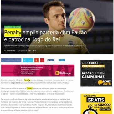 Penalty amplia parceria com Falcão e patrocina Jogo do Rei- Abc da Comunicação