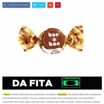 Arcor lança bombom de Doce de Leite – Grandes Nomes da Propaganda