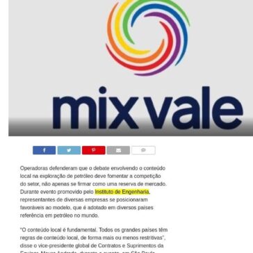 Conteúdo local em petróleo deve focar competição, dizem executivos -Mix Vale