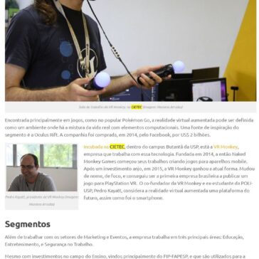 Big Bang: VR Monkey- Agência USP de Inovação