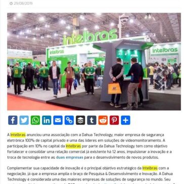 Intelbras e Dahua anunciam associação para impulsionar inovação- Blog do Moreira