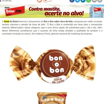 Arcor lança bombom de doce de leite – MilkPoint
