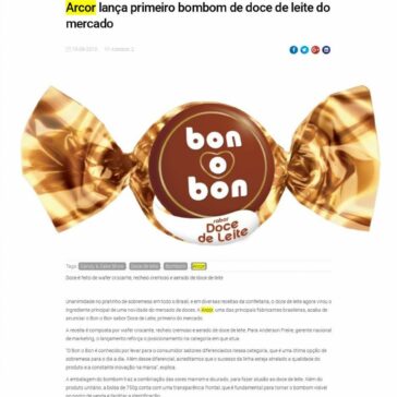 Arcor lança primeiro bombom de doce de leite do mercado – Candy Cake Show