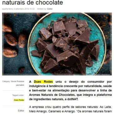 Duas Rodas lança linha de aromas naturais de chocolate – Food Innovation
