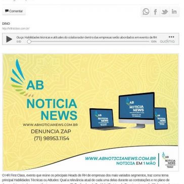 Habilidades técnicas e atitudes do colaborador dentro das empresas serão abordados em evento de RH- Portal AB Notícias