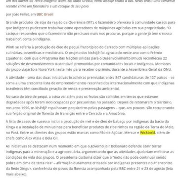 Os indígenas premiados na ONU por produtos que geram renda e mantêm floresta em pé- Combate ao Racismo Ambiental