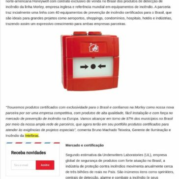 Intelbras fecha parceria com Honeywell com exclusividade na linha de produtos de prevenção de incêndio da Morley- Blog do Armindo