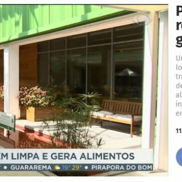 Projeto privado faz reciclagem limpa e gera alimentos- Band
