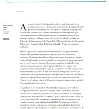 Incertezas da inovação- FAPESP PESQUISA