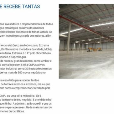 POR QUE NOSSA CIDADE RECEBE TANTAS EMPRESAS? – Extrema MG