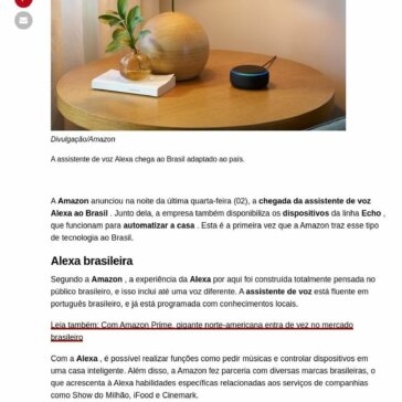 Amazon Alexa chega ao Brasil junto com dispositivos Echo; confira os preços- Olhando a Notícia