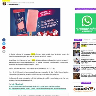 Rede lança sorvete com sabor de bala 7 Belo – XV Curitiba