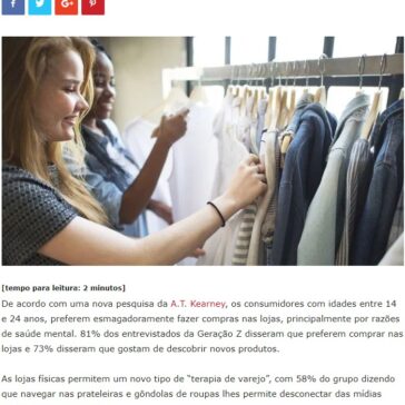 Geração Z gosta de fazer compras em lojas físicas – Imprensa Mercado & Consumo