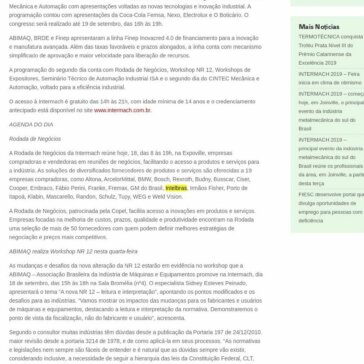 INTERMACH 2019 – Feira inicia em clima de otimismo- SIMPESC