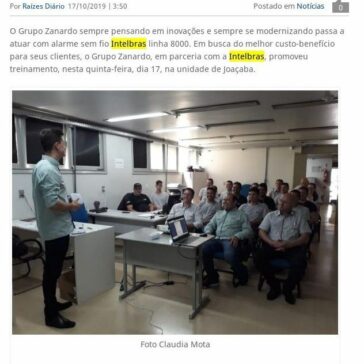 Grupo Zanardo passa a atuar com alarme sem fio Intelbras linha 8000- RD Comunicação