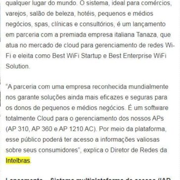 FUTURECOM 2019: Intelbras marca presença no evento com soluções de redes e comunicação voltadas para o segmento empresarial -Valor Agregado