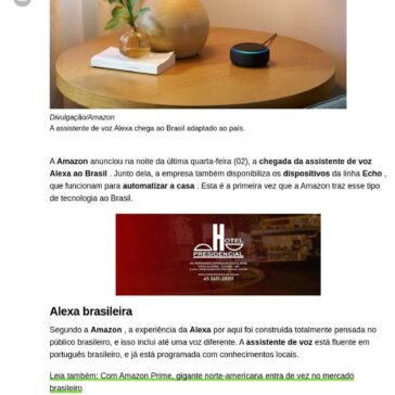 Amazon Alexa chega ao Brasil junto com dispositivos Echo; confira os preços- Bem Notícias