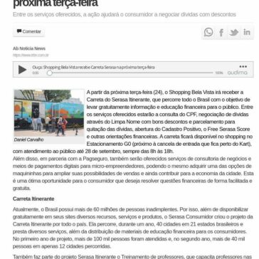Shopping Bela Vista recebe Carreta Serasa na próxima terça – Noticias News
