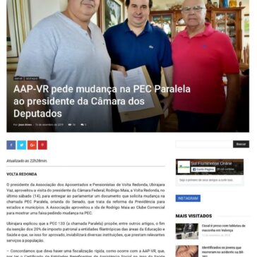 AAP-VR pede mudança na PEC Paralela ao presidente da Câmara dos Deputados – Sul Fluminense Online