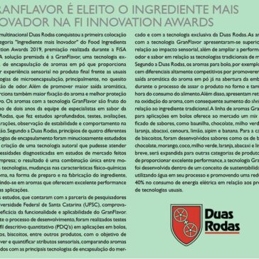 Granflavor é eleito o ingrediente mais inovador na FI Innovation Awards – Aditivos & Ingredientes