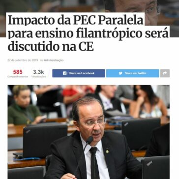 Impacto da PEC Paralela para ensino filantrópico será discutido na CE – O Verídico