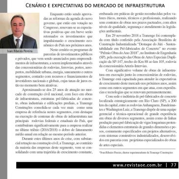 Cenário e expectativas do mercado de infraestrutura- O Empreiteiro