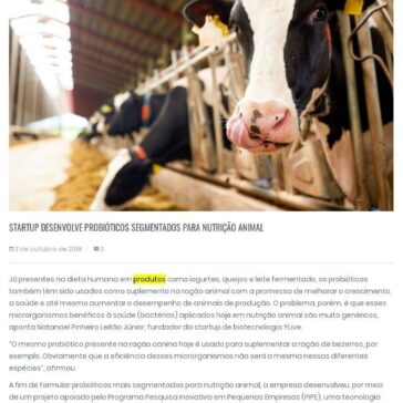 Startup desenvolve probióticos segmentados para nutrição animal- Suino.com