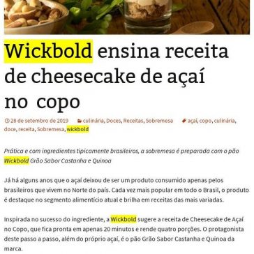 Wickbold ensina receita de cheesecake de açaí no copo- De Repente 50