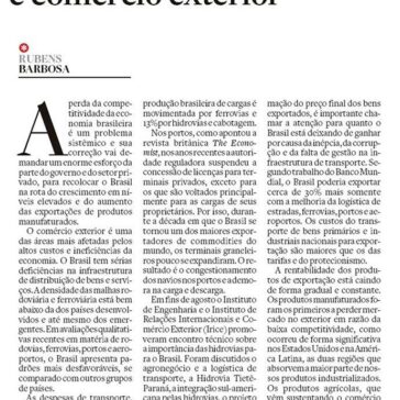 Infraestrutura e comércio exterior- O Estado de S.Paulo