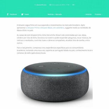 Amazon apresenta dispositivos Echo e Alexa em português – Propmark