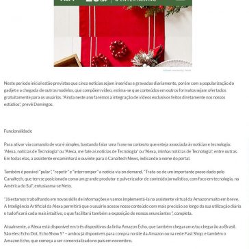 Canaltech e Amazon fecham parceria exclusiva para podcast no Alexa- Adnews