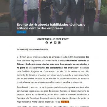 Evento De Rh Aborda Habilidades Técnicas E Atitude Dentro Das Empresas- Rh Pra Você