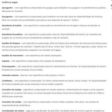 Confira as vagas do Sine Pelotas para esta terça-feira- Diário Popular