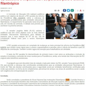 CE discutirá o impacto da PEC paralela para o ensino filantrópico – Momento MT