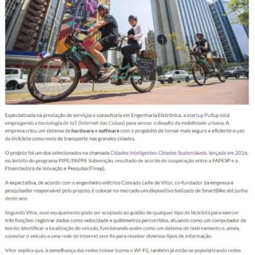 STARTUP USA INTERNET DAS COISAS PARA MONITORAR CICLOVIAS- Negócios Disruptivos