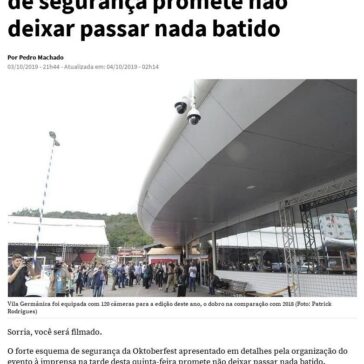 O BBB da Oktoberfest: esquema de segurança promete não deixar passar nada batido- NSC Total