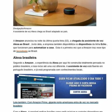 Amazon Alexa chega ao Brasil junto com dispositivos Echo; confira os preços- Portal Lapada Lapada