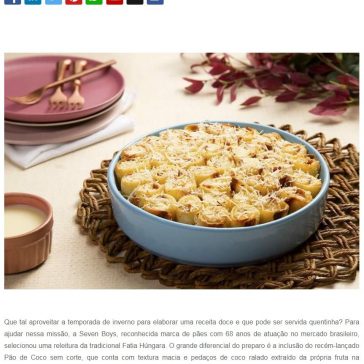 Seven Boys apresenta receita doce com Pão de Coco- SEGS